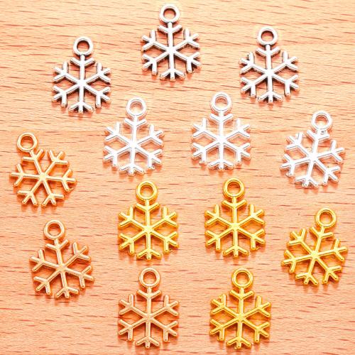 Zinc Alloy Pendants Snowflake plated DIY Sold By Bag