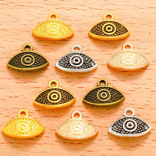 Zinc Alloy Pendants plated DIY & evil eye pattern Sold By Bag