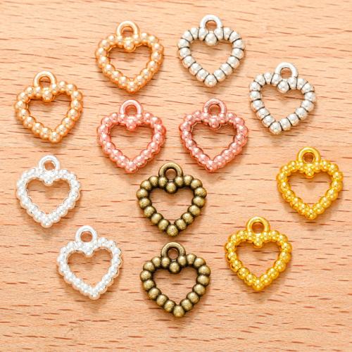 Zinc Alloy Heart Pendants plated DIY Sold By Bag