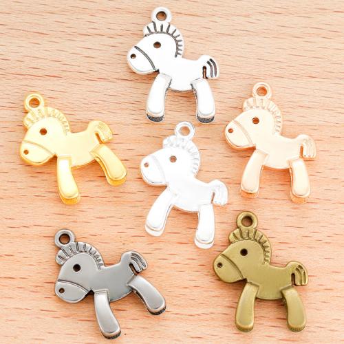 Zinc Alloy Animal Pendants Horse plated DIY Sold By Bag