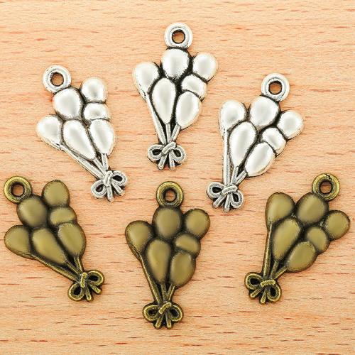 Zinklegering Hangers, Zinc Alloy, Ballon, plated, DIY, meer kleuren voor de keuze, 22x13mm, 100pC's/Bag, Verkocht door Bag