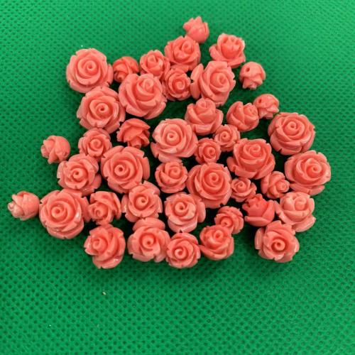 Natural Freshwater Shell Beads Queen Conch Shell Flower DIY cherry quartz Sold By Bag