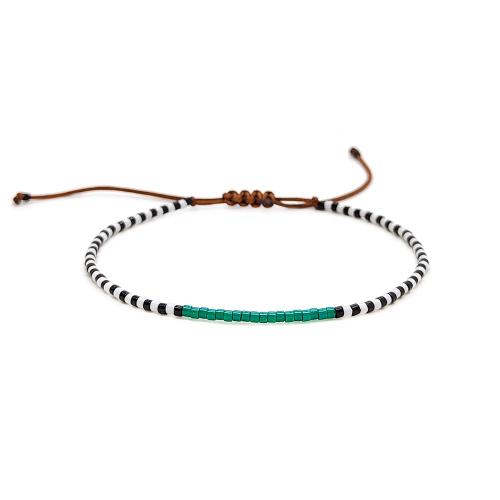 Trendy Wax cord armbanden, met Seedbead, Bohemien stijl & voor vrouw, meer kleuren voor de keuze, Verkocht door PC