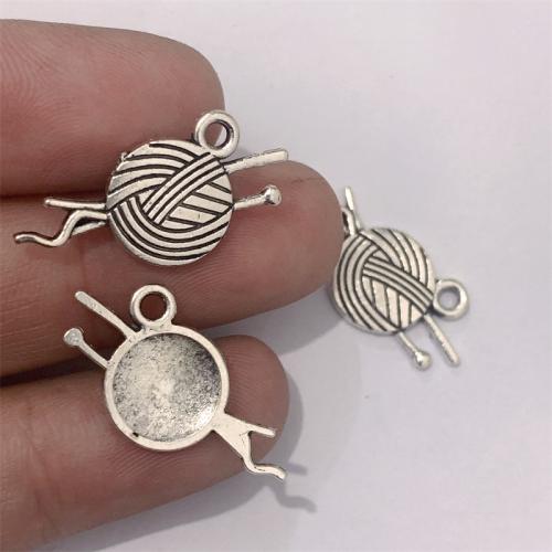 Zinc Alloy Pendants antique silver color plated DIY Sold By Bag