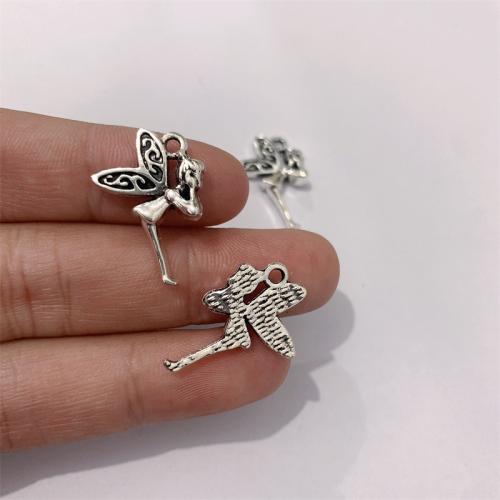 Zinc Alloy Pendants Spirit antique silver color plated DIY Sold By Bag