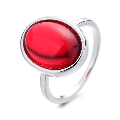 Brass Finger Ring with Ruby fashion jewelry & for woman Sold By PC