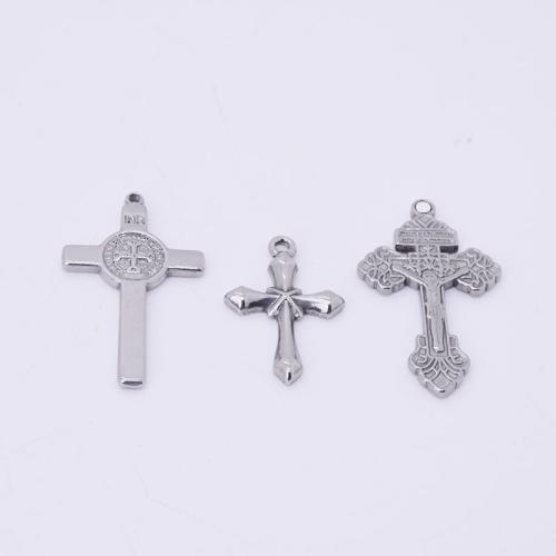 Stainless Steel Cross Pendants 304 Stainless Steel DIY & machine polishing Sold By Bag