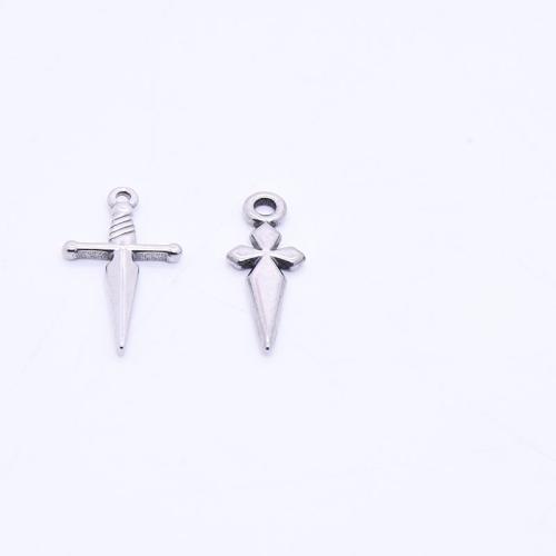 Stainless Steel Cross Pendants 304 Stainless Steel DIY & machine polishing Sold By Bag