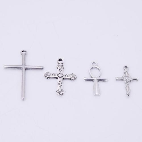 Stainless Steel Cross Pendants 304 Stainless Steel DIY & machine polishing Sold By Bag