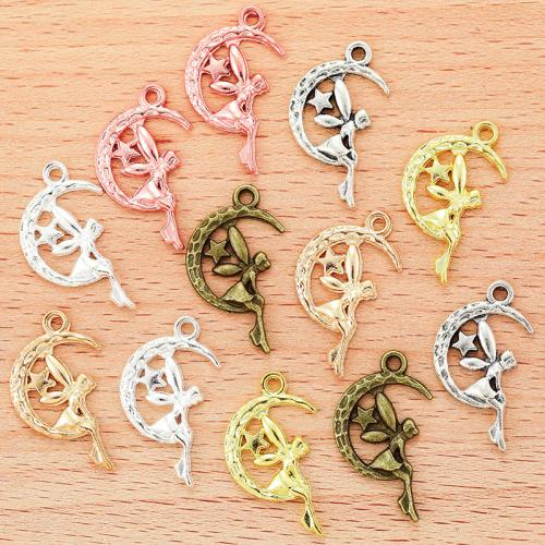 Zinc Alloy Moon Pendants plated DIY Sold By Bag