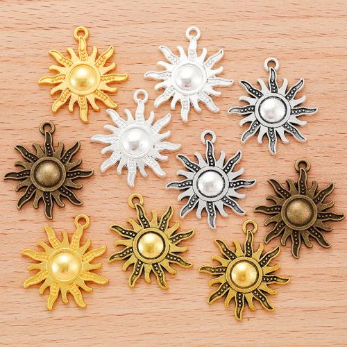 Zinc Alloy Pendants Sun plated DIY Sold By Bag