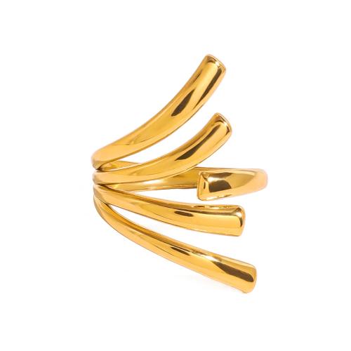 Stainless Steel Finger Ring 304 Stainless Steel plated for woman gold Sold By PC