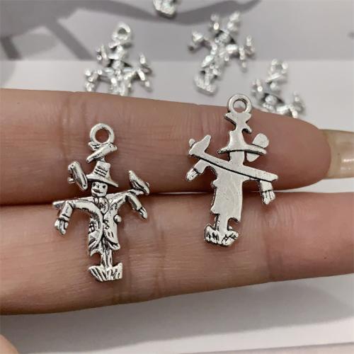 Zinc Alloy Pendants Strawman antique silver color plated DIY Sold By Bag