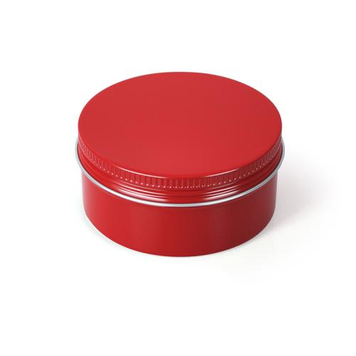 alluminio Tea Caddy, Cerchio, formato differente per scelta, rosso, Venduto da PC