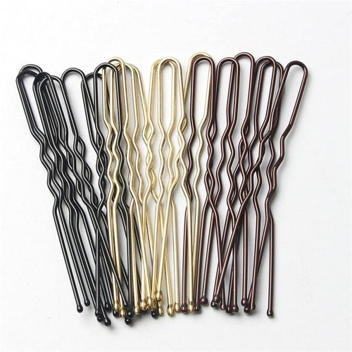 Zinc Alloy U-Type Hair Clip & for woman 60mm Sold By Bag