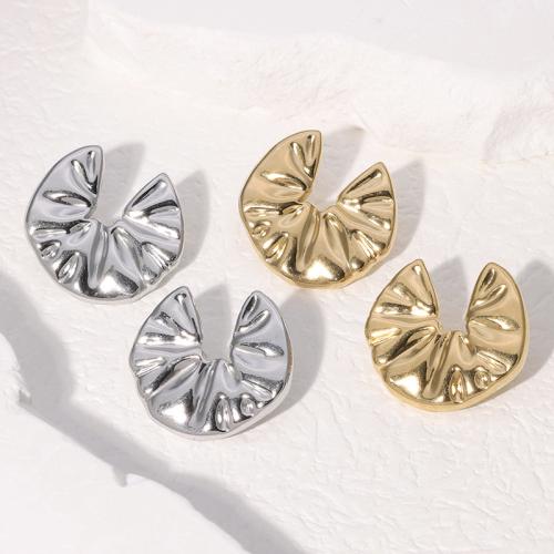 Stainless Steel Stud Earrings 304 Stainless Steel Heart fashion jewelry & for woman 27mm Sold By Pair