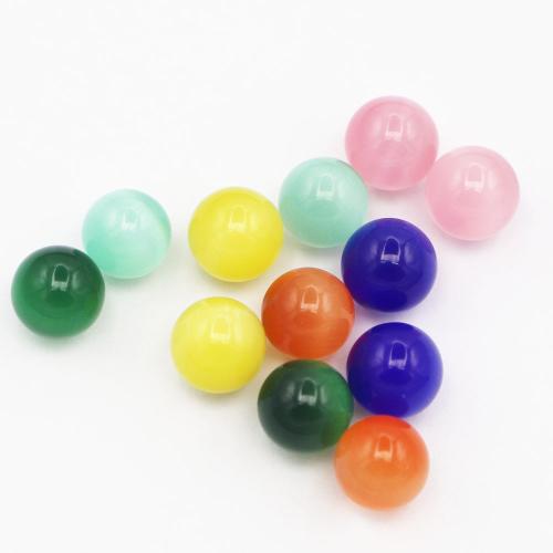 Cats Eye Jewelry Beads Round DIY & no hole 12mm Sold By PC