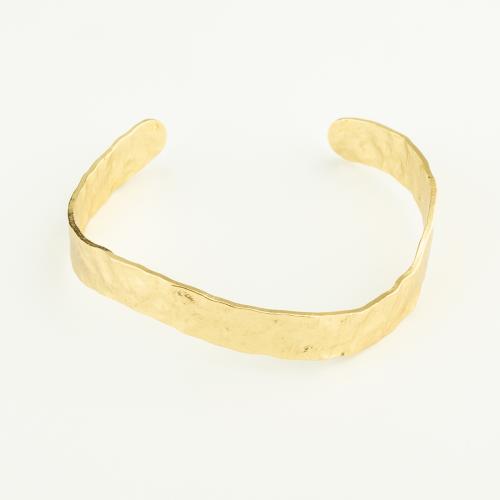 Messing Armbanden, gold plated, voor vrouw, nikkel, lood en cadmium vrij, 58x55x9mm, Verkocht door PC