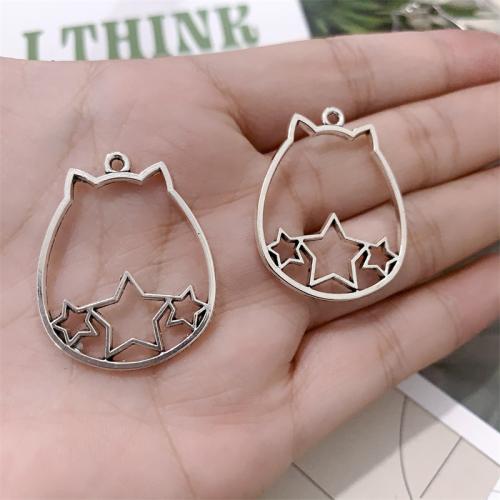 Zinc Alloy Animal Pendler, chinchillaer, antik sølv farve forgyldt, du kan DIY, 27x34mm, 100pc'er/Bag, Solgt af Bag