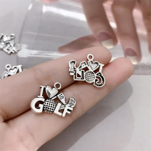 Vehicle Shaped Zinc Alloy Pendants Motorcycle antique silver color plated DIY Sold By Bag