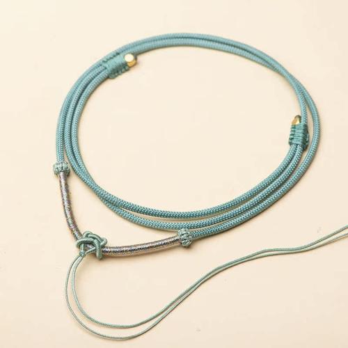 Κολιέ Fashion Cord, Terylene Cord, χειροποίητο, Ρυθμιζόμενο & για άνδρες και γυναίκες, περισσότερα χρώματα για την επιλογή, Μήκος Περίπου 72 cm, Sold Με PC