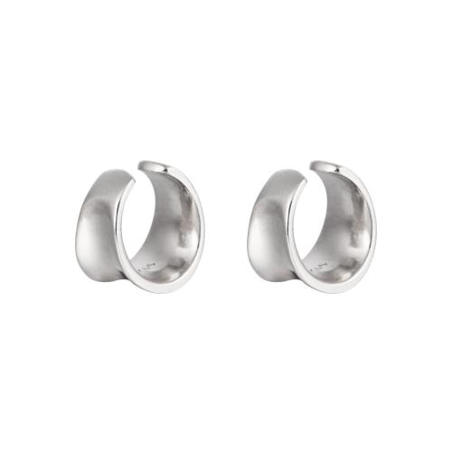 925 sterline d'argento Clip orecchino, gioielli di moda & per la donna, 9x10mm, Venduto da coppia