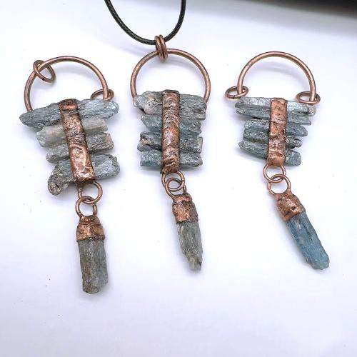 Zinc Alloy Pendant with Quartz antique copper color plated DIY nickel lead & cadmium free Sold By PC