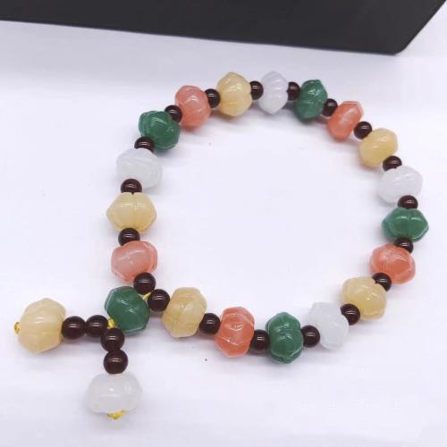 Lampwork Armbanden, mode sieraden & uniseks, gemengde kleuren, Lengte 18.5 cm, Verkocht door PC