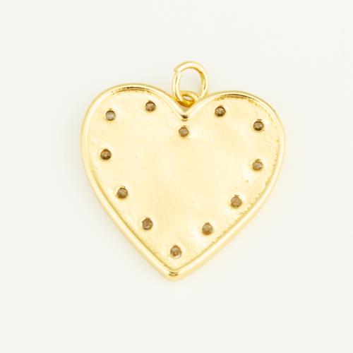 Brass Heart Pendants gold color plated DIY nickel lead & cadmium free Sold By PC