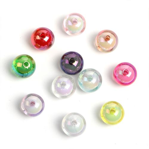 Perla u Bead Akril perle, Krug, možete DIY, više boja za izbor, 16mm, Rupa:Približno 3mm, 100računala/Torba, Prodano By Torba