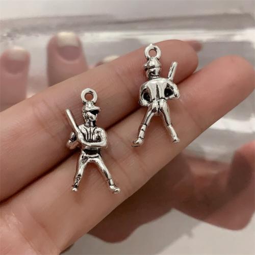 Zinc Alloy Pendants antique silver color plated DIY Sold By Bag