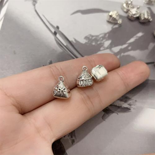 Zinc Alloy Pendants Rice Dumpling antique silver color plated DIY Sold By Bag