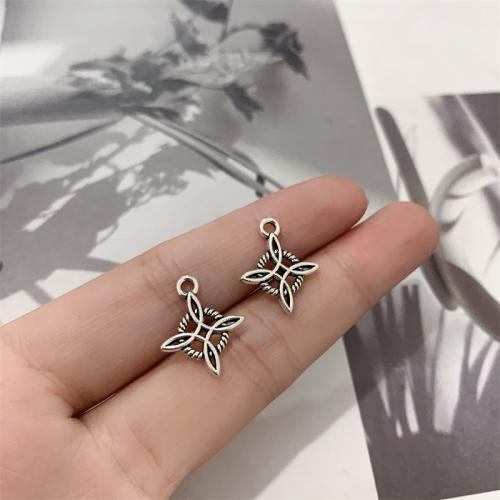 Zinc Alloy Cross Pendants antique silver color plated DIY Sold By Bag