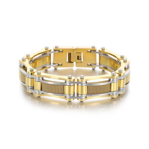 Stainless Steel Jewelry Bracelet 304 Stainless Steel Vacuum Ion Plating for woman Sold By PC