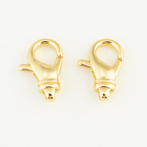 Brass Lobster Clasp gold color plated DIY nickel lead & cadmium free Sold By PC