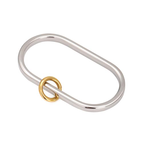 Stainless Steel Finger Ring 304 Stainless Steel plated fashion jewelry & for woman & two tone original color Sold By PC