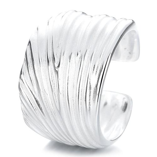 Sterling Silver Nakit Finger Ring, 925 Sterling Silver, modni nakit & za žene, Unutarnji promjer:Približno 17.3mm, Prodano By PC