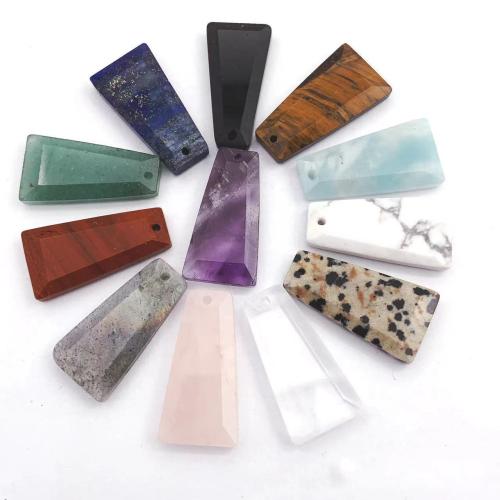 Gemstone Pendants Jewelry Natural Stone Trapezium DIY Sold By PC