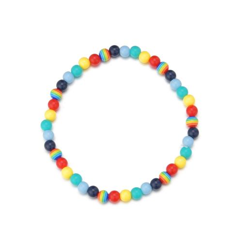 Fashion Jewelry Anklet Resin multi-colored Sold By PC