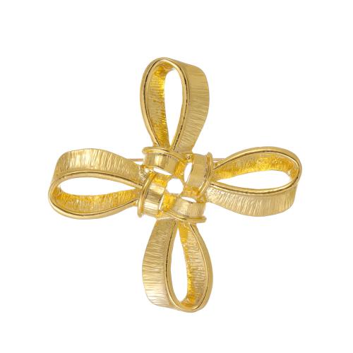 Zinc Alloy Brooches Cross 18K gold plated fashion jewelry & Unisex & hollow Sold By PC