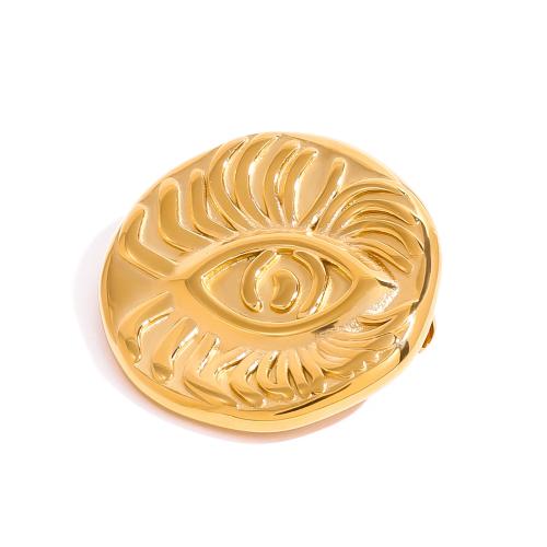 Fashion Brooch Jewelry 304 Stainless Steel plated fashion jewelry & Unisex golden Sold By PC