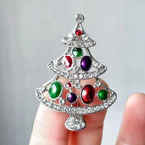 Zinc Alloy Brooches for woman & enamel & with rhinestone Sold By PC