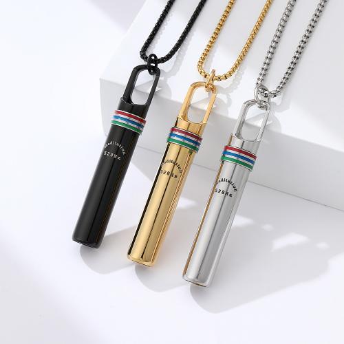 Collier de bijoux en acier inoxydable, Acier inoxydable 304, avec 5cm chaînes de rallonge, bijoux de mode & unisexe, plus de couleurs à choisir, Longueur Environ 65 cm, Vendu par PC