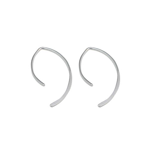 925 Sterling Silver Hook earring, jewelry faisin & do bhean, dathanna níos mó le haghaidh rogha, 22mm, Díolta De réir Péire