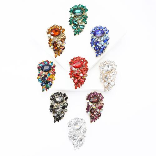 Zinc Alloy Brooches plated for woman & with rhinestone nickel lead & cadmium free Sold By PC