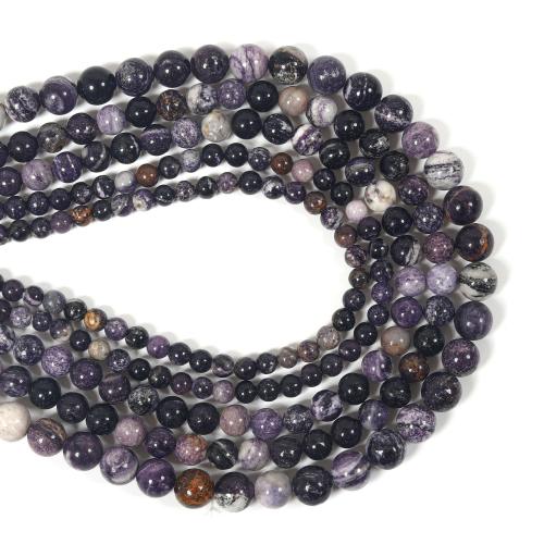 Gemstone smykker perler, Sugilite, Runde, du kan DIY & forskellig størrelse for valg, blandede farver, Solgt af Strand