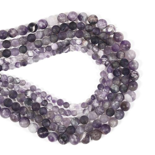 Natural Amethyst Beads Round DIY mixed colors Sold By Strand