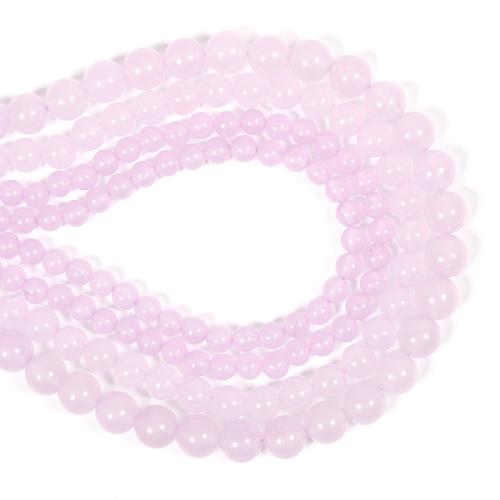 Prirodni kvarc nakit Beads, Krug, možete DIY & različite veličine za izbor, roze, Prodano By Strand