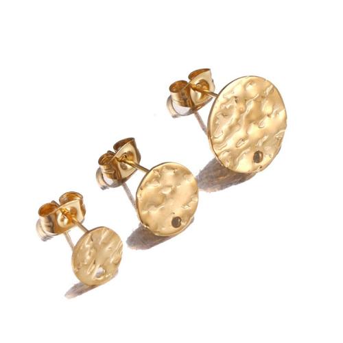 Roestvrij staal Stud Earrings, 304 roestvrij staal, plated, DIY & verschillende grootte voor keus, meer kleuren voor de keuze, 10pC's/Lot, Verkocht door Lot