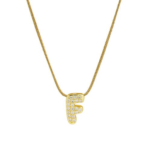 Kubieke Zirkoon Micro Pave Brass Ketting, Messing, met 304 roestvrij staal, met 5CM extender keten, plated, verschillende stijlen voor de keuze & micro pave zirconia & voor vrouw, goud, Lengte Ca 45 cm, Verkocht door PC